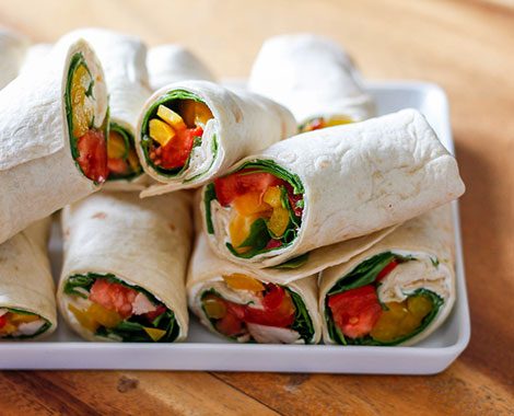 A photo of wraps from The Coffee Hideaway
